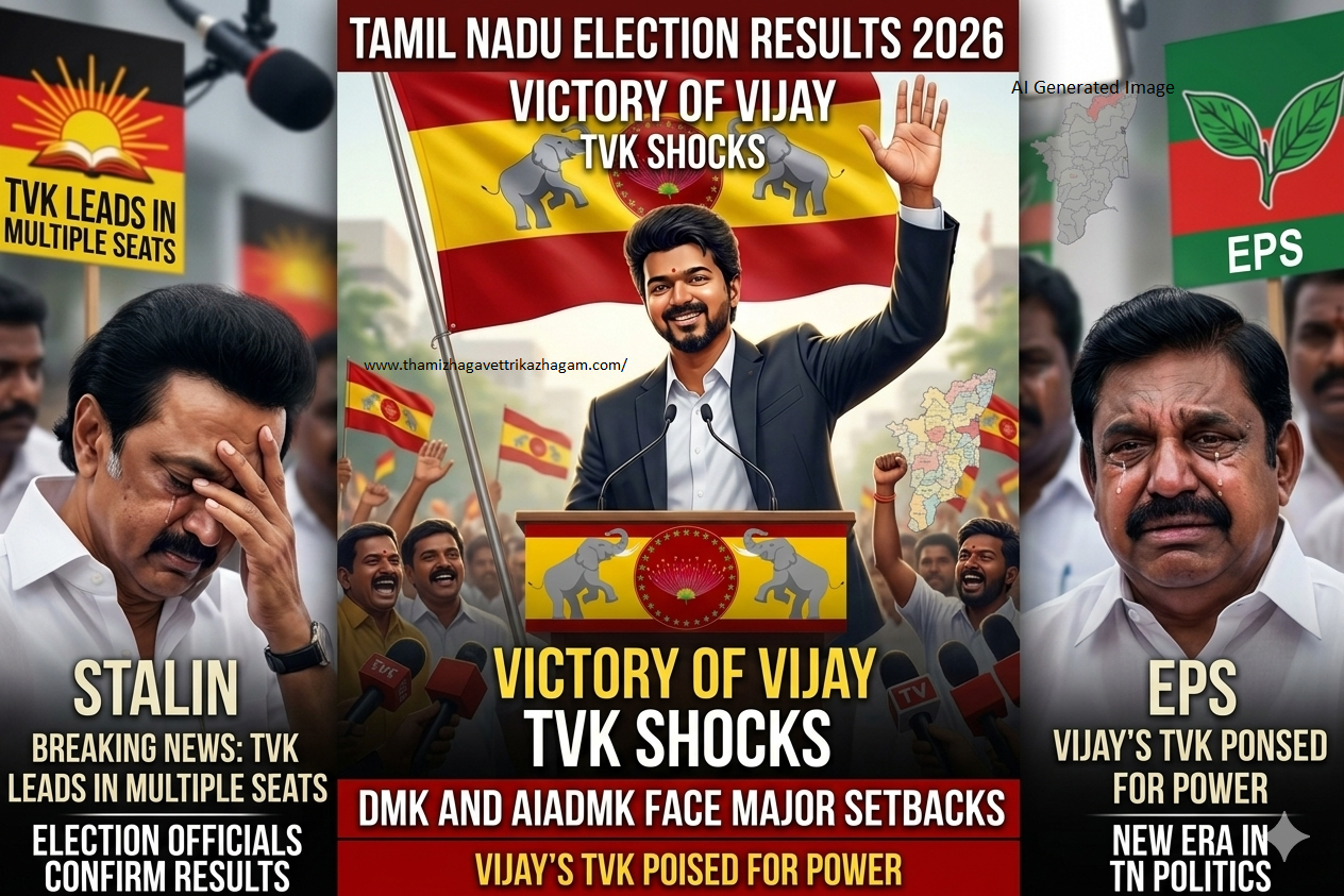 Tamil Nadu Election Results 2026: Thalapathy Vijay Wins Two Seats, CM Stalin Faces Shock Defeat